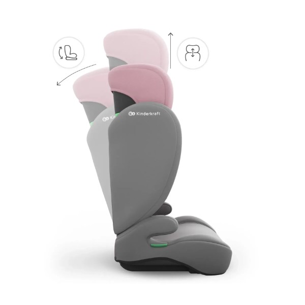Фото - Автокресло Kinderkraft i-Spark 2 Plus i-Size Pink (KCISPA02PNKPL00)
